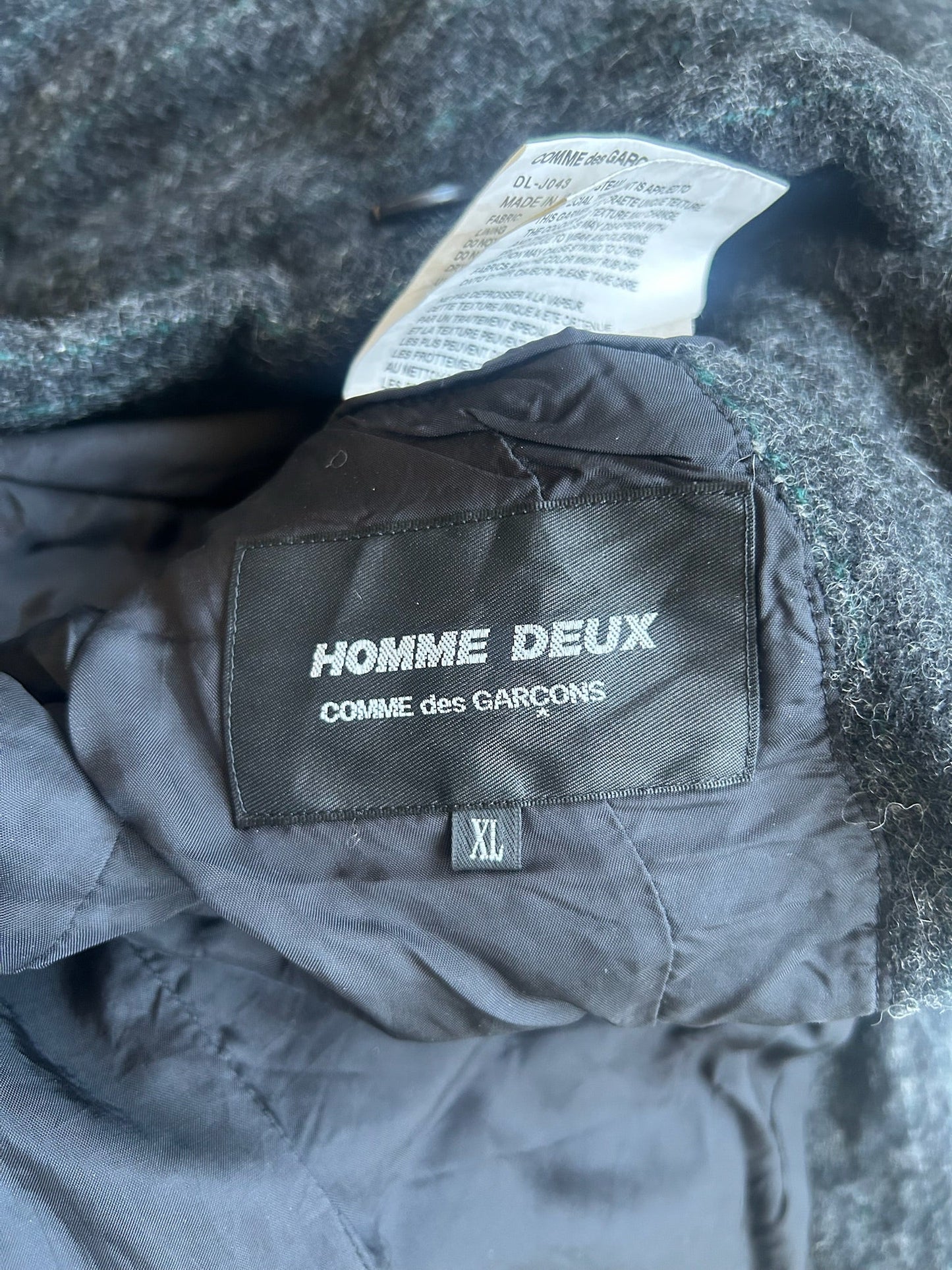 Comme Des Garcons Homme Deux 2023 Wool Pin Stripe Blazer (XL)