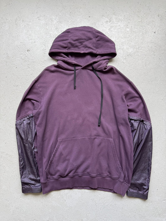 Alyx Purple Nylon Sleeve Hoodie (L)