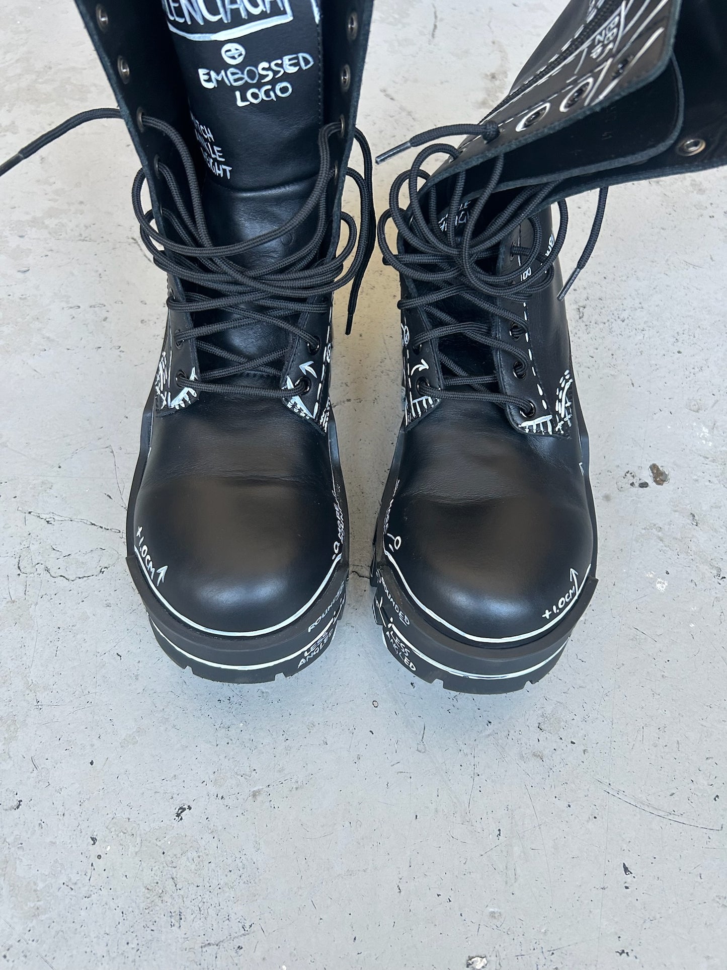 Balenciaga Grafiti Bulldozer Boots (41)