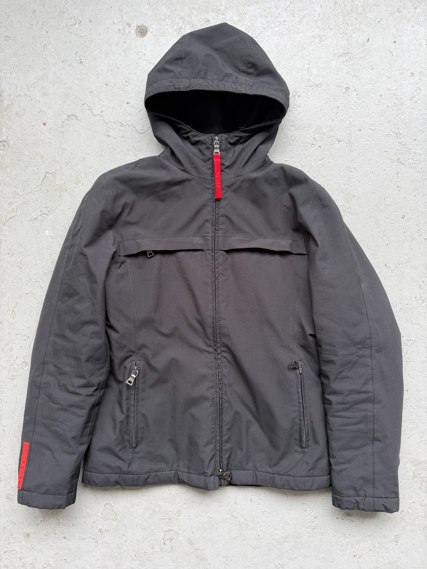 Prada Sport Zip Up Hooded Jacket (38)