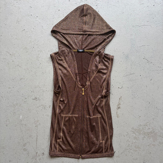 Tornado Mart Sleeveless Zip Up Hoodie (S)