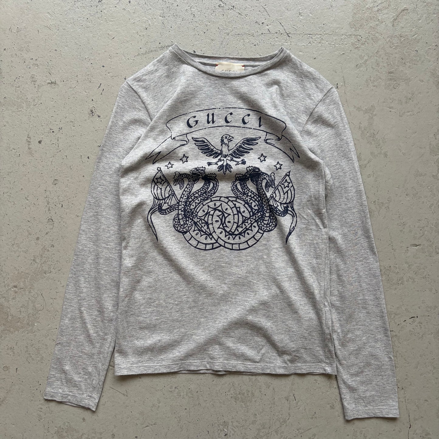 Gucci Grey Graphic Long Sleeve Shirt (12)