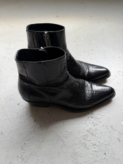 Saint Laurent Paris Python Ankle Boots (44)