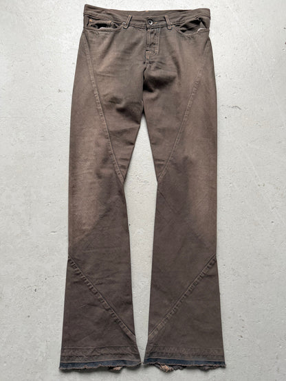 Rick Owns FW06 Sanded Spiral Cut Flare Denim (30)