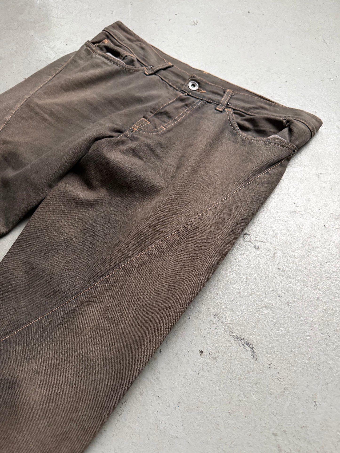 Rick Owns FW06 Sanded Spiral Cut Flare Denim (30)