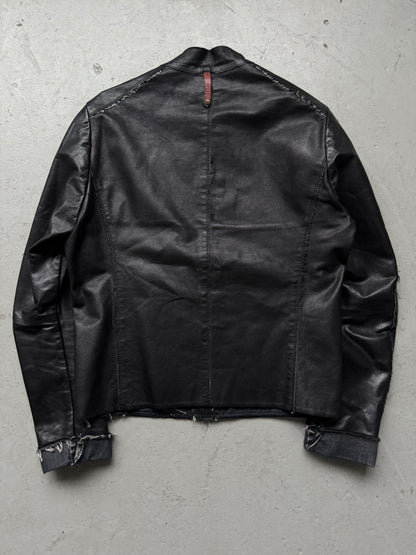 Isaac Sellam Distressed Leather Jacket (S)