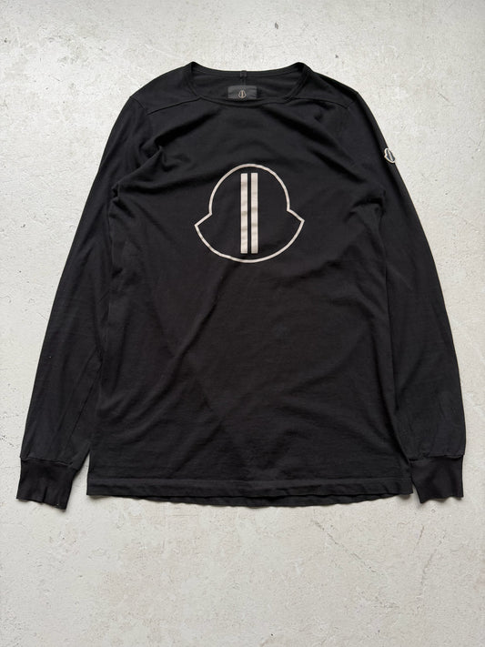 Rick Owens X Moncler Black Logo Long Sleeve (M)
