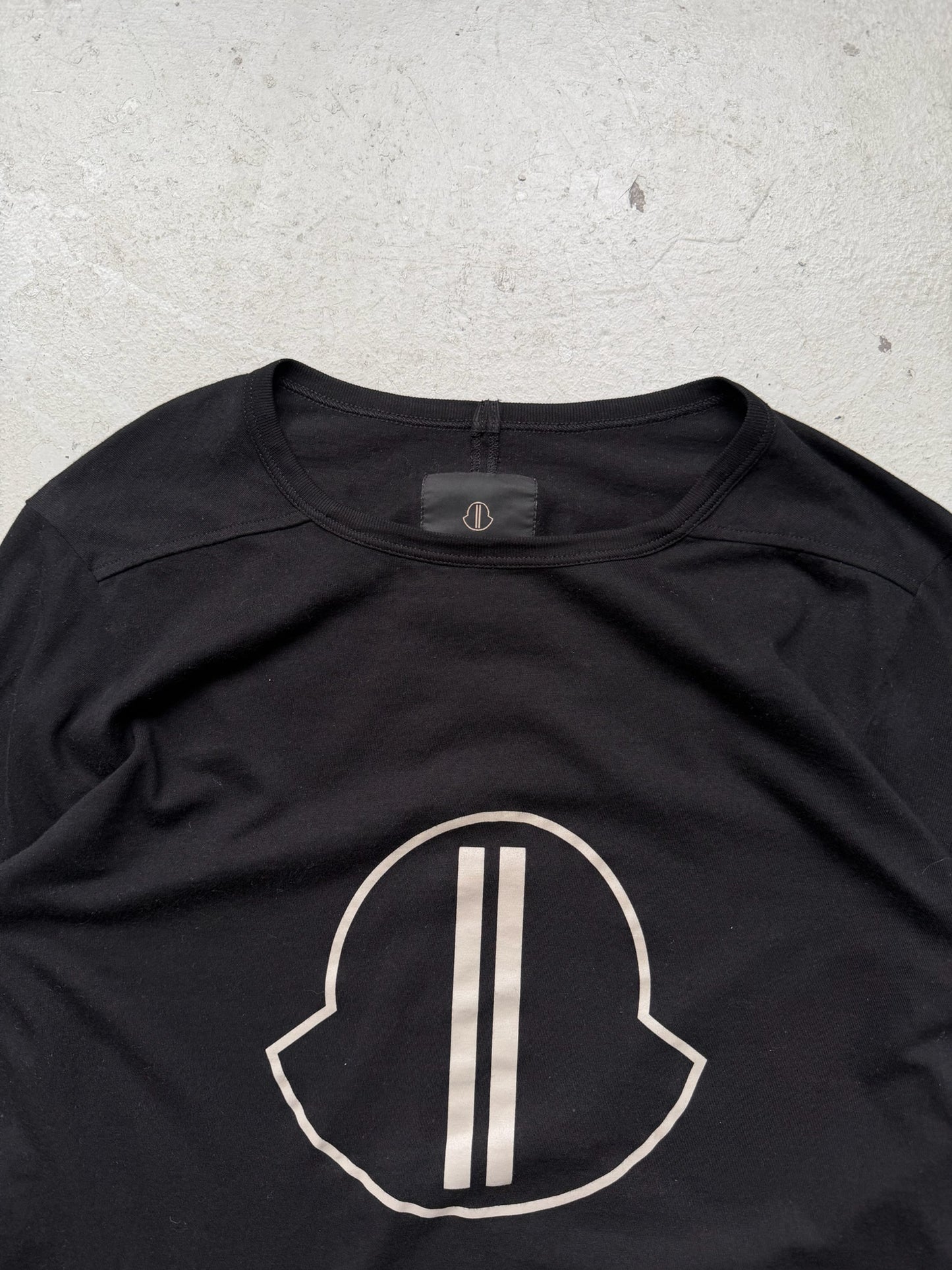 Rick Owens X Moncler Black Logo Long Sleeve (M)
