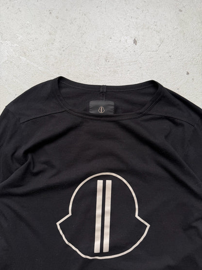 Rick Owens X Moncler Black Logo Long Sleeve (M)
