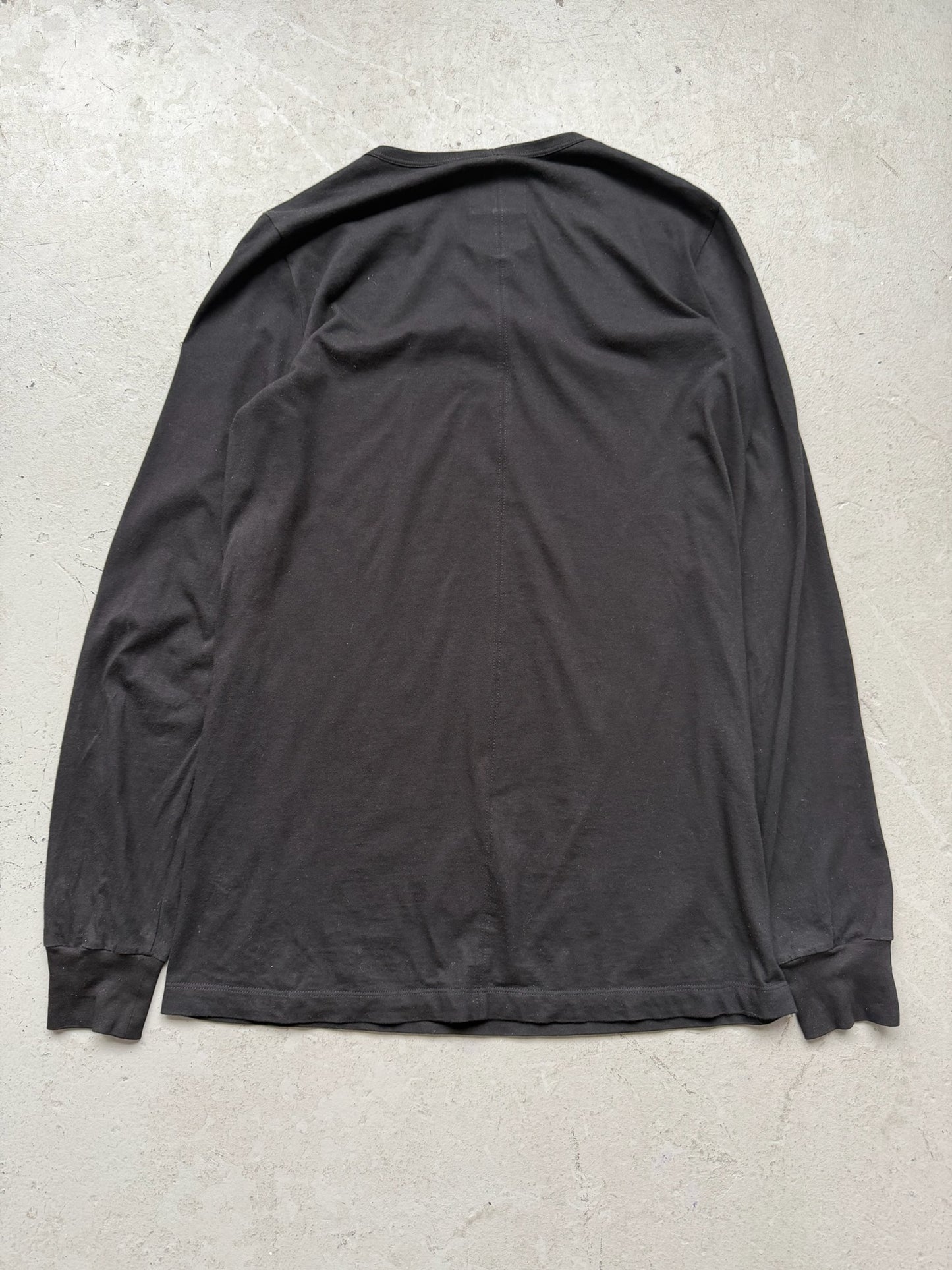 Rick Owens X Moncler Black Logo Long Sleeve (M)