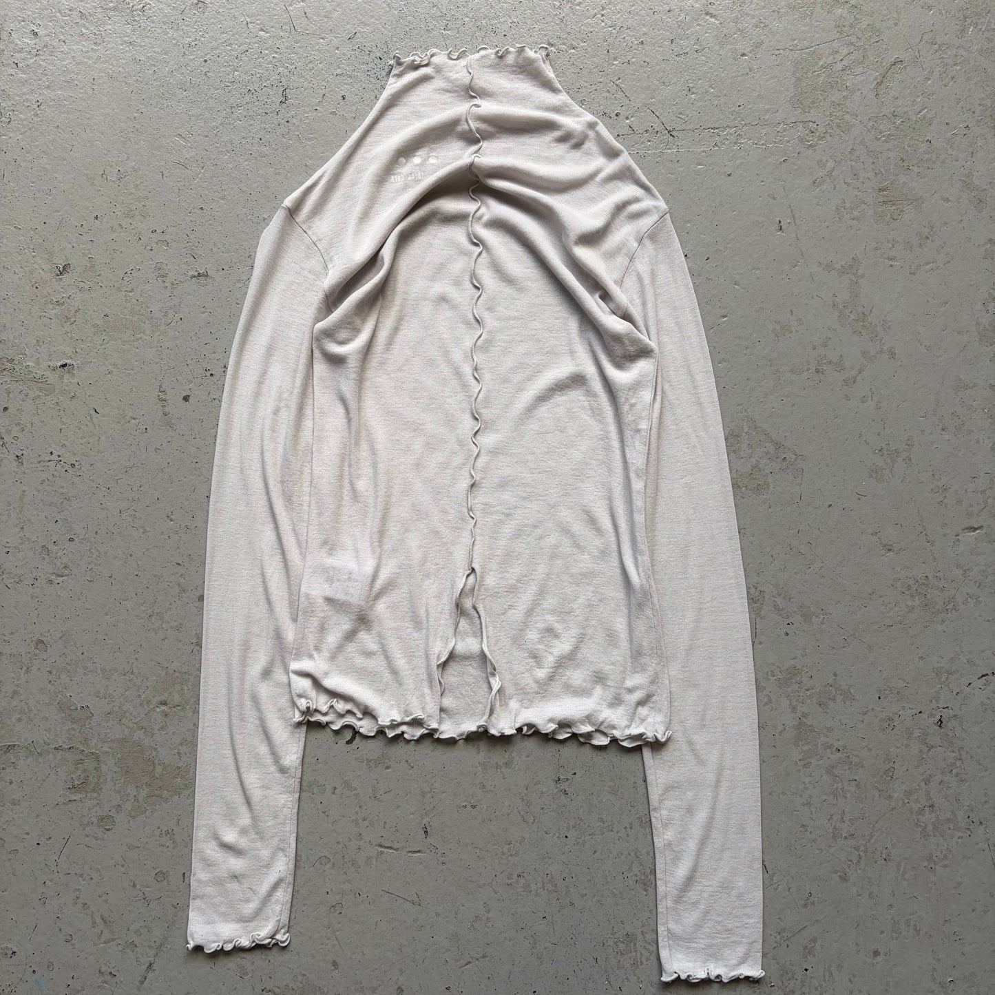 Three Dots Grey Long Sleeve Shirt  (S)