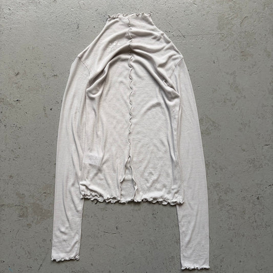 Three Dots Grey Long Sleeve Shirt  (S)