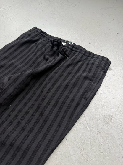 Saint Laurent Paris 2018 Black Wool Striped Bottoms (52)