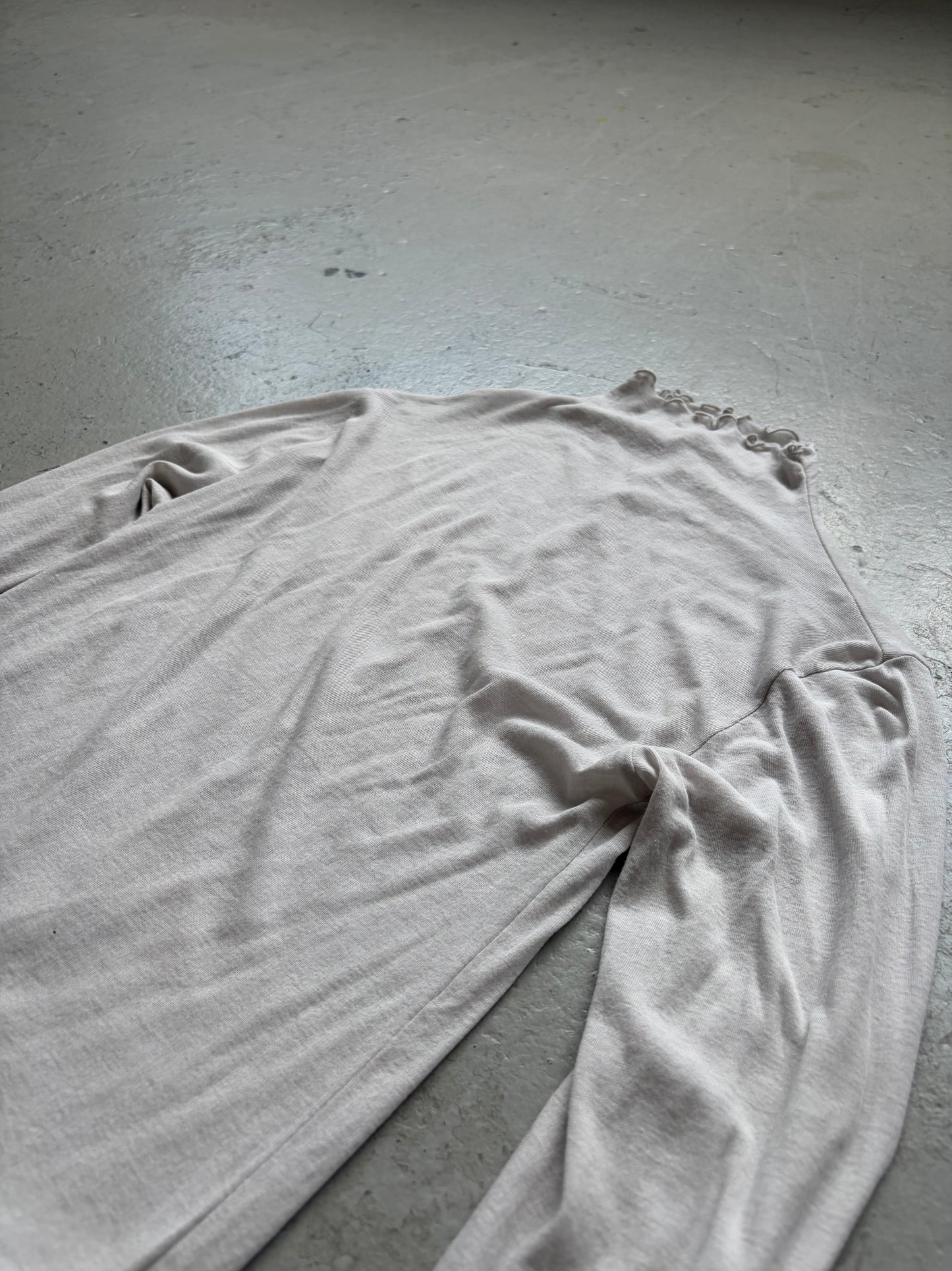 Three Dots Grey Long Sleeve Shirt  (S)