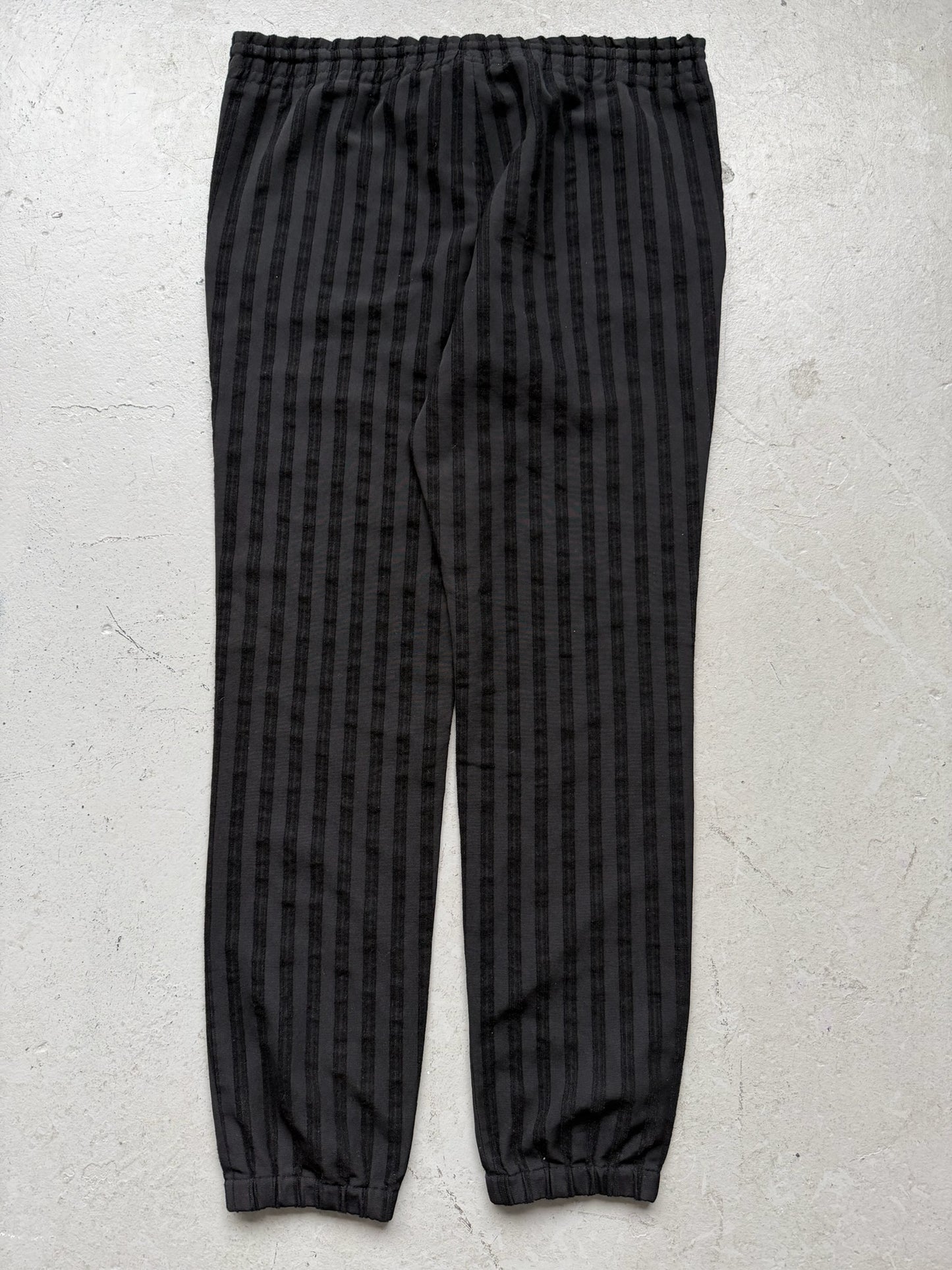 Saint Laurent Paris 2018 Black Wool Striped Bottoms (52)