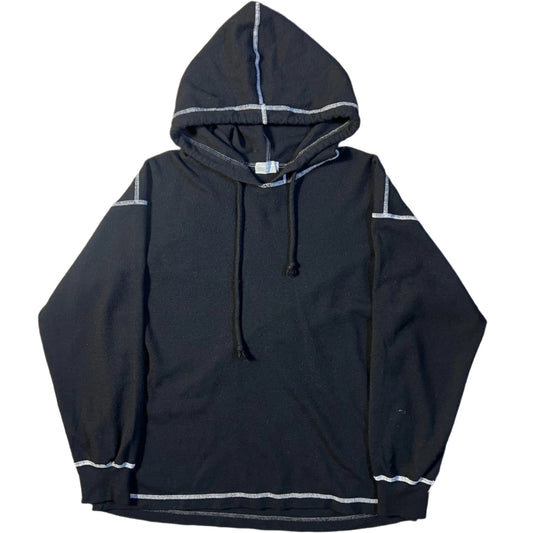Comme Des Garçons Homme AD1990 Black Contrast Stitch Hoodie (S)