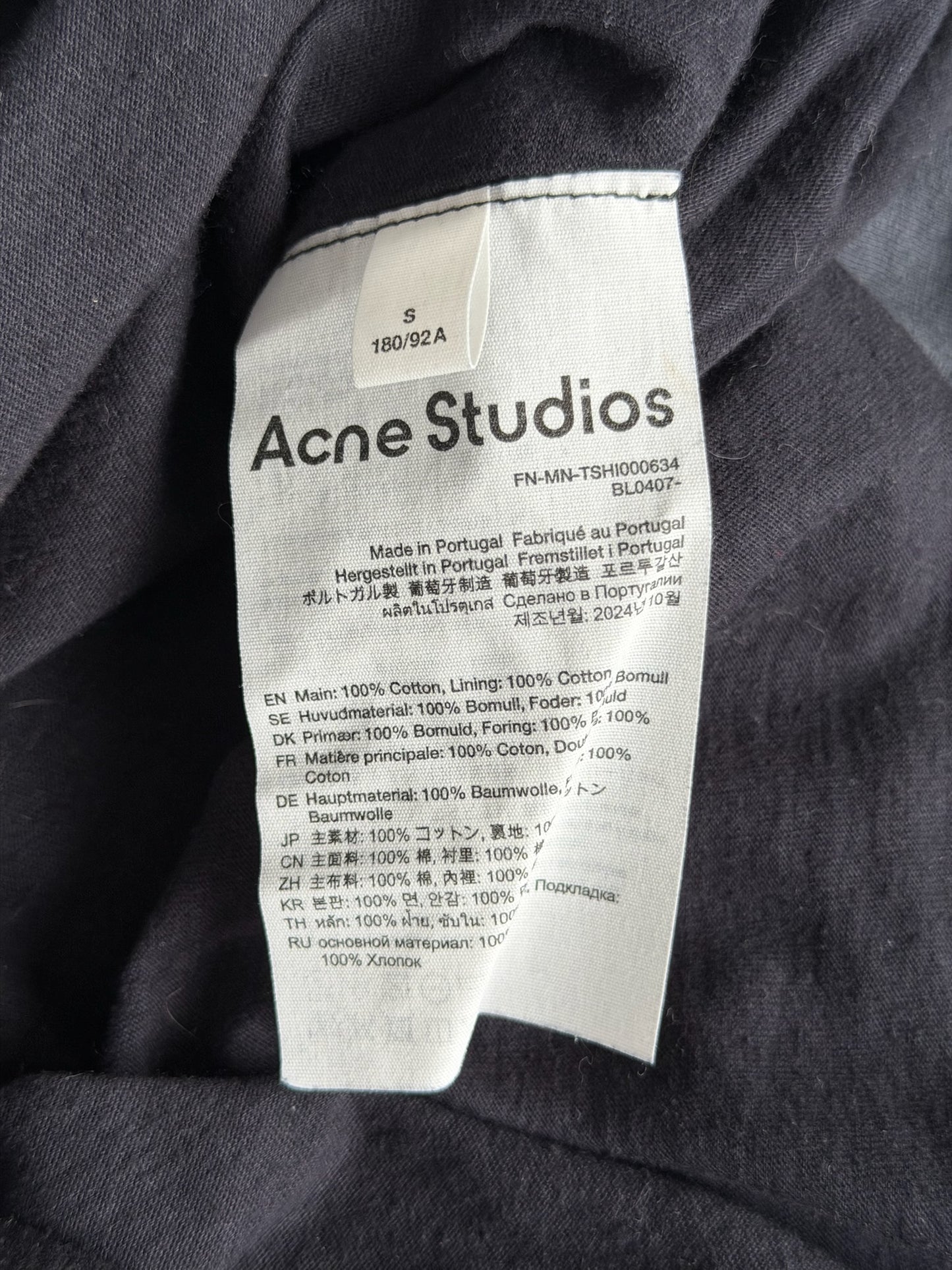 Acne Studios Distressed Double Layer Hoodie (S)