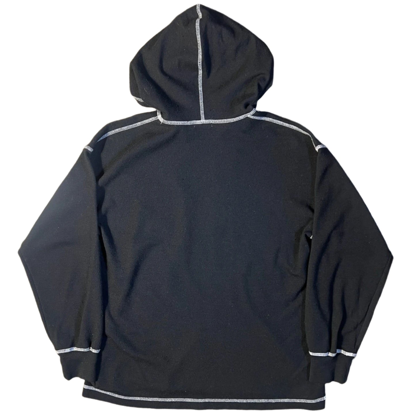 Comme Des Garçons Homme AD1990 Black Contrast Stitch Hoodie (S)
