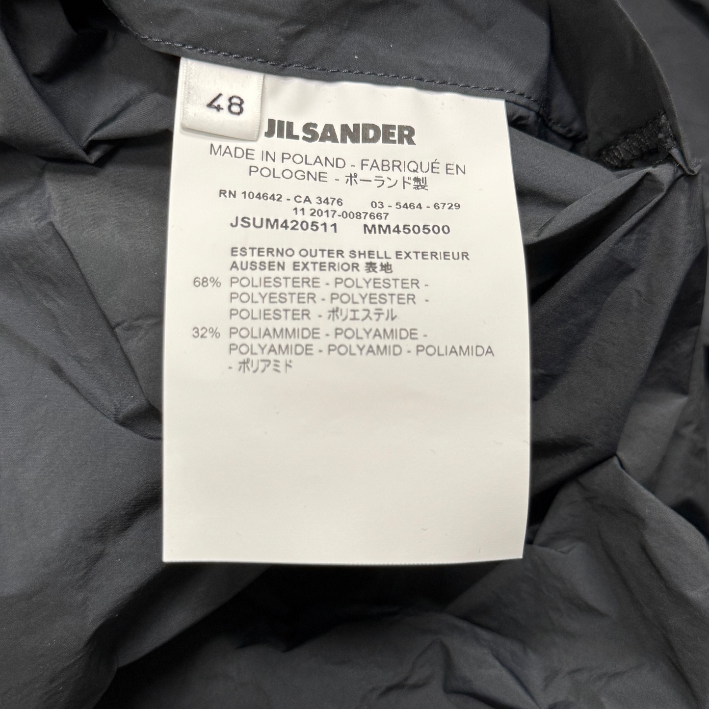 Jil Sander Paper Cotton Jacket (M)