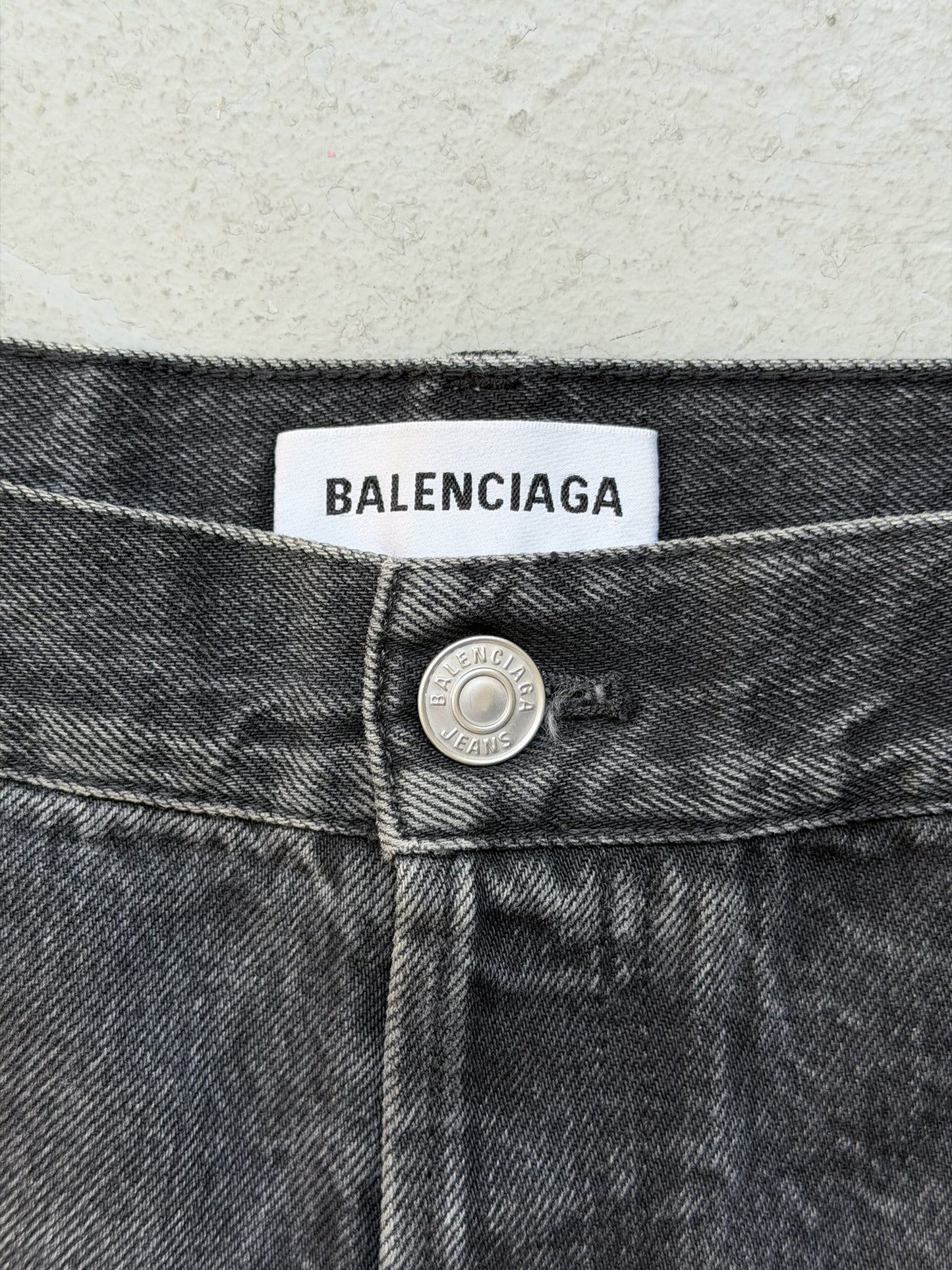 Balenciaga Paint Splatter Grey Wash Denim (33)
