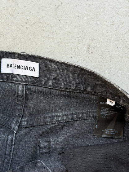 Balenciaga Paint Splatter Grey Wash Denim (33)