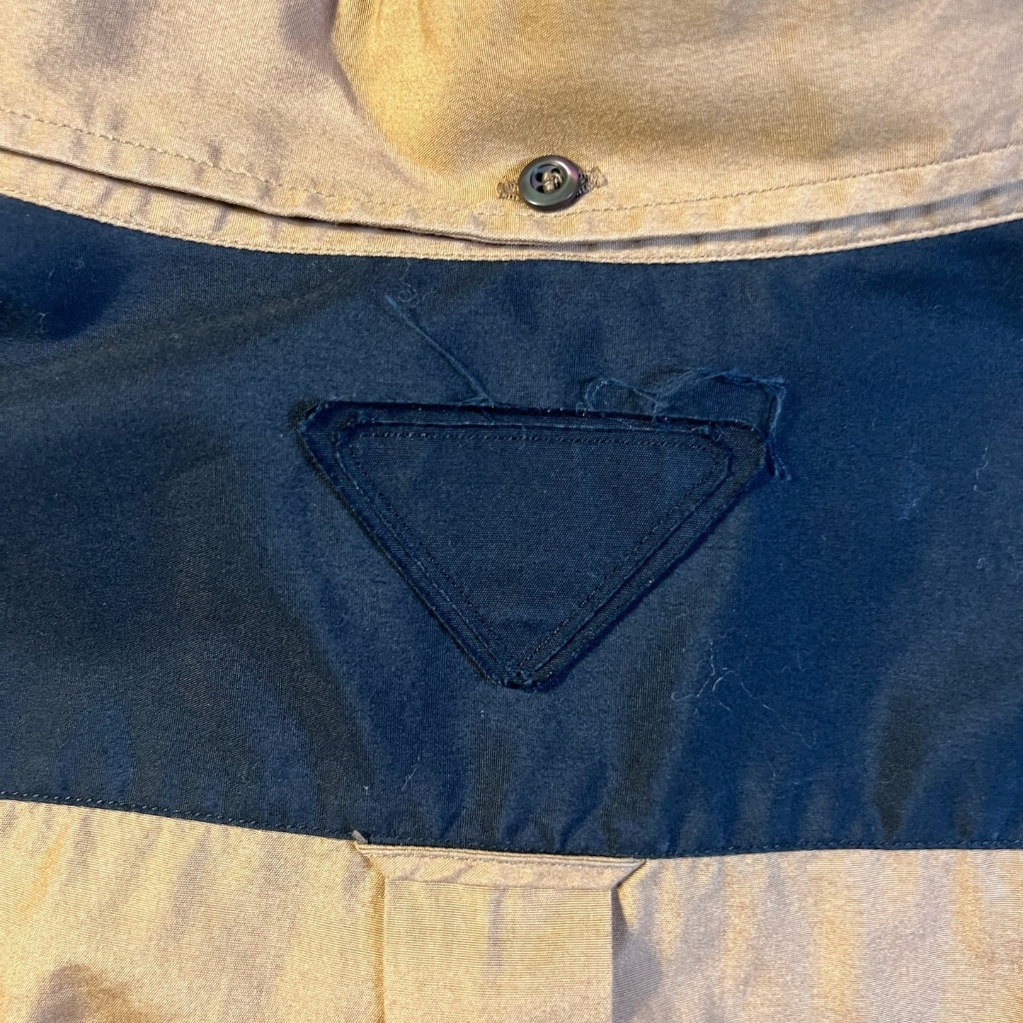 Prada SS20 Head Logo Color Block Button Up (XL)