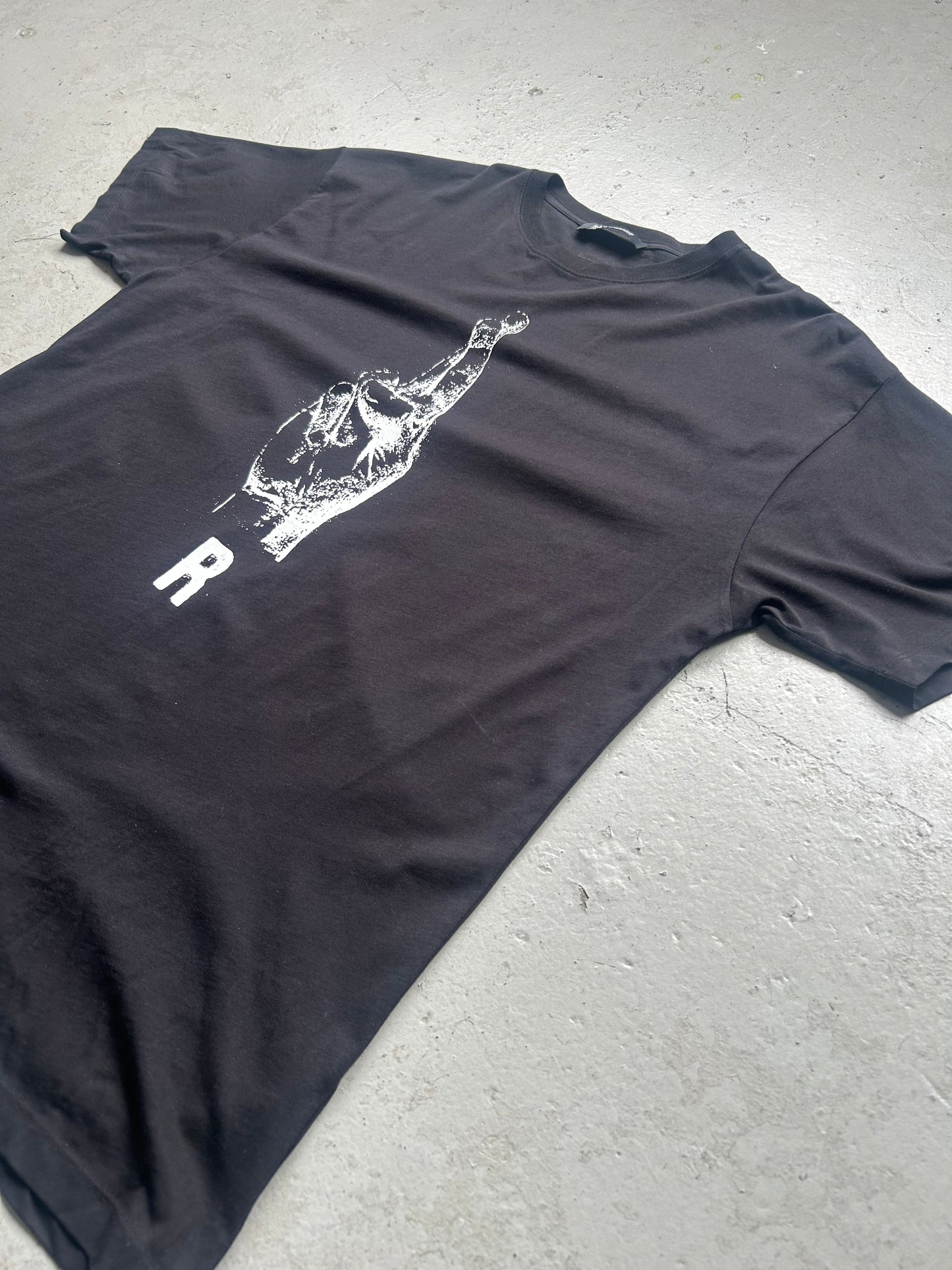 Raf Simons SS23 Hand Sign Print Short Sleeve Shirt (XL)