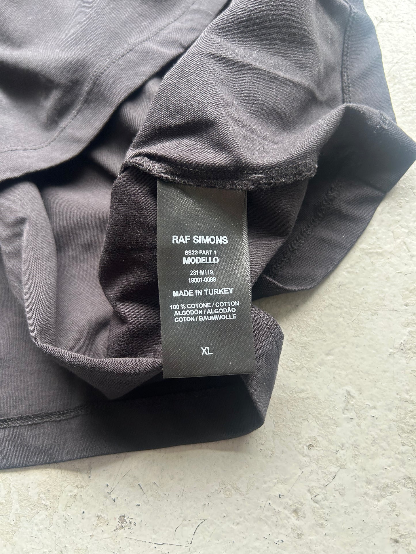 Raf Simons SS23 Hand Sign Print Short Sleeve Shirt (XL)