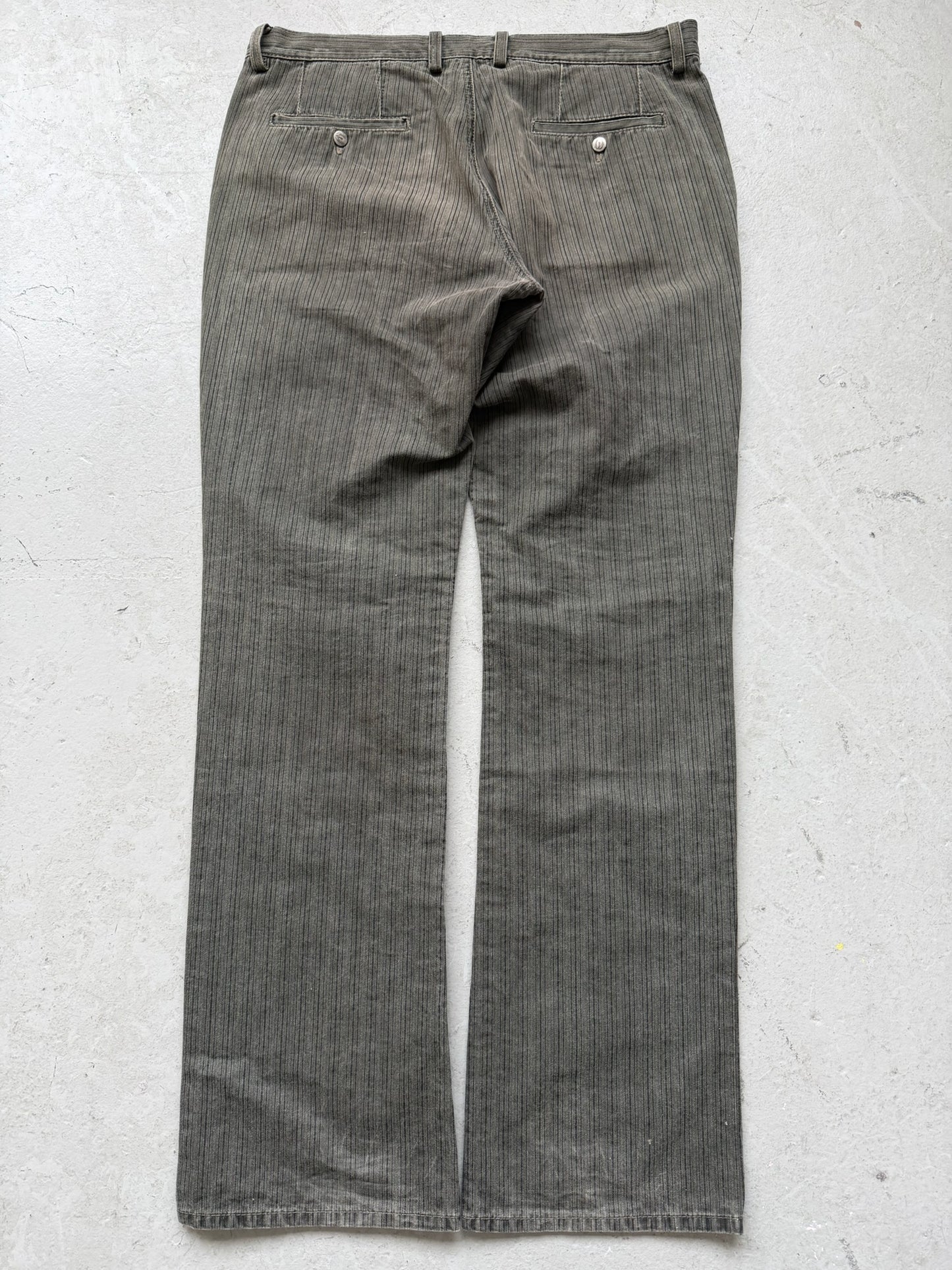 Roberto Cavalli Just Cavalli Striped Green Trousers (52)
