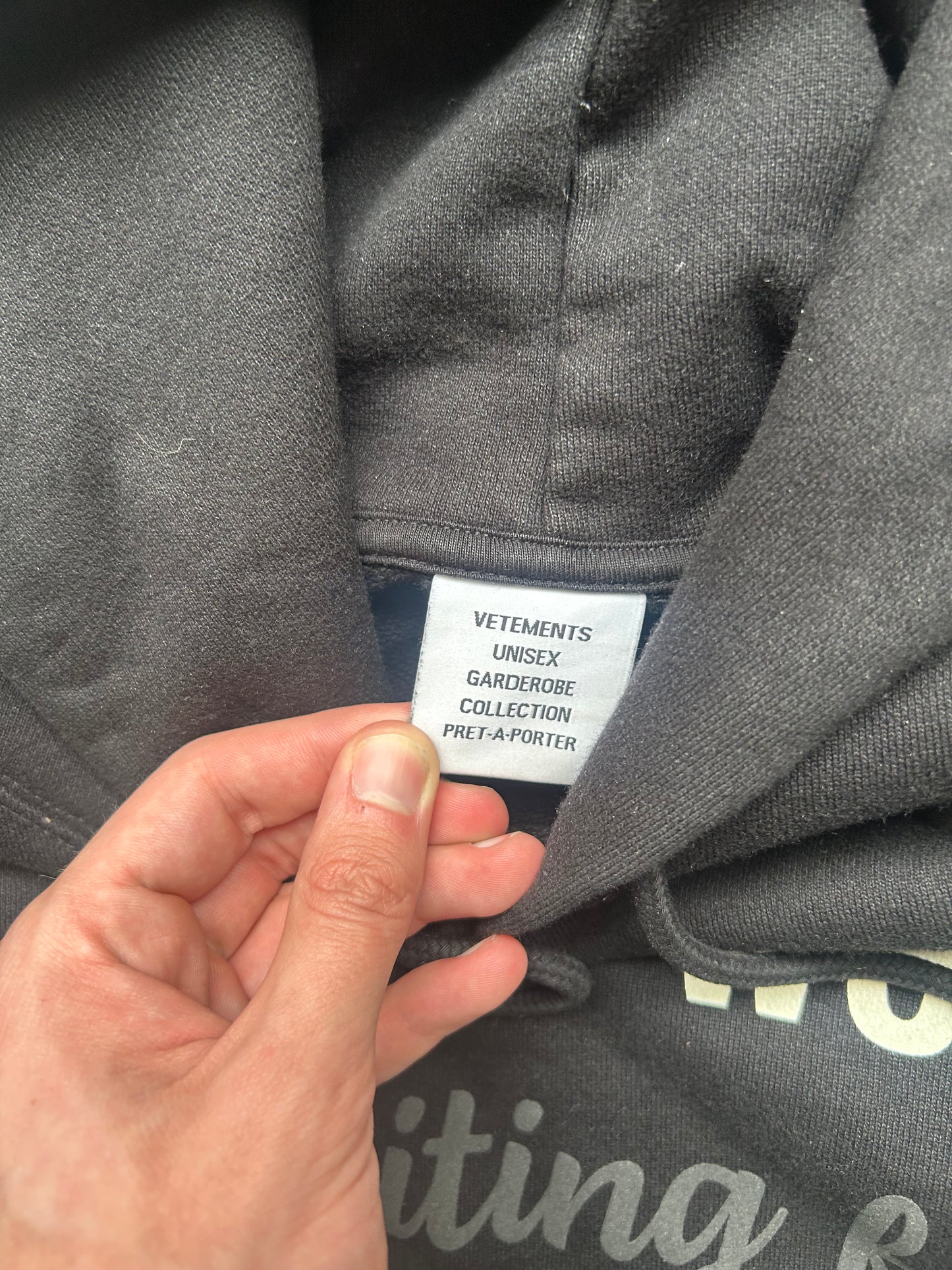 Vetements If You Were Waiting For A Sign Hoodie (M)