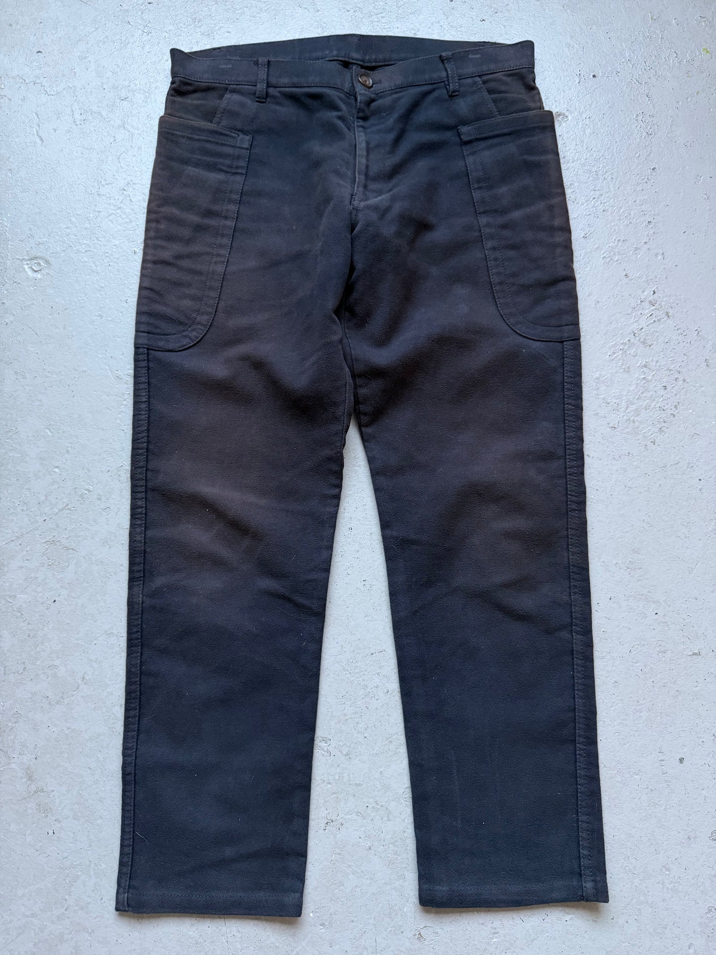 Comme Des Garcons Shirt Navy Cotton Trousers (M)