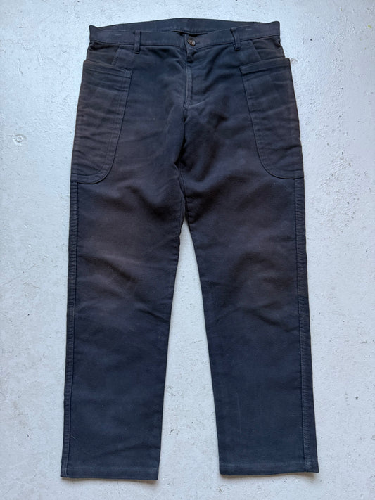 Comme Des Garcons Shirt Navy Cotton Trousers (M)