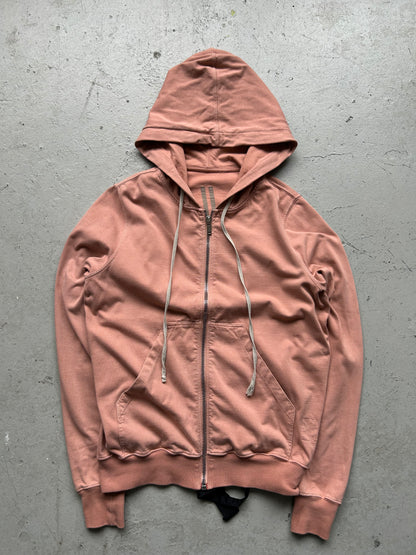 Rick Owens DRKSHDW Dark Pink Zip Up Hoodie (M)