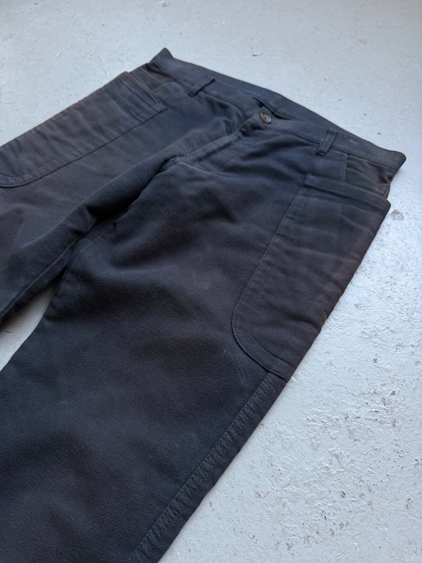 Comme Des Garcons Shirt Navy Cotton Trousers (M)