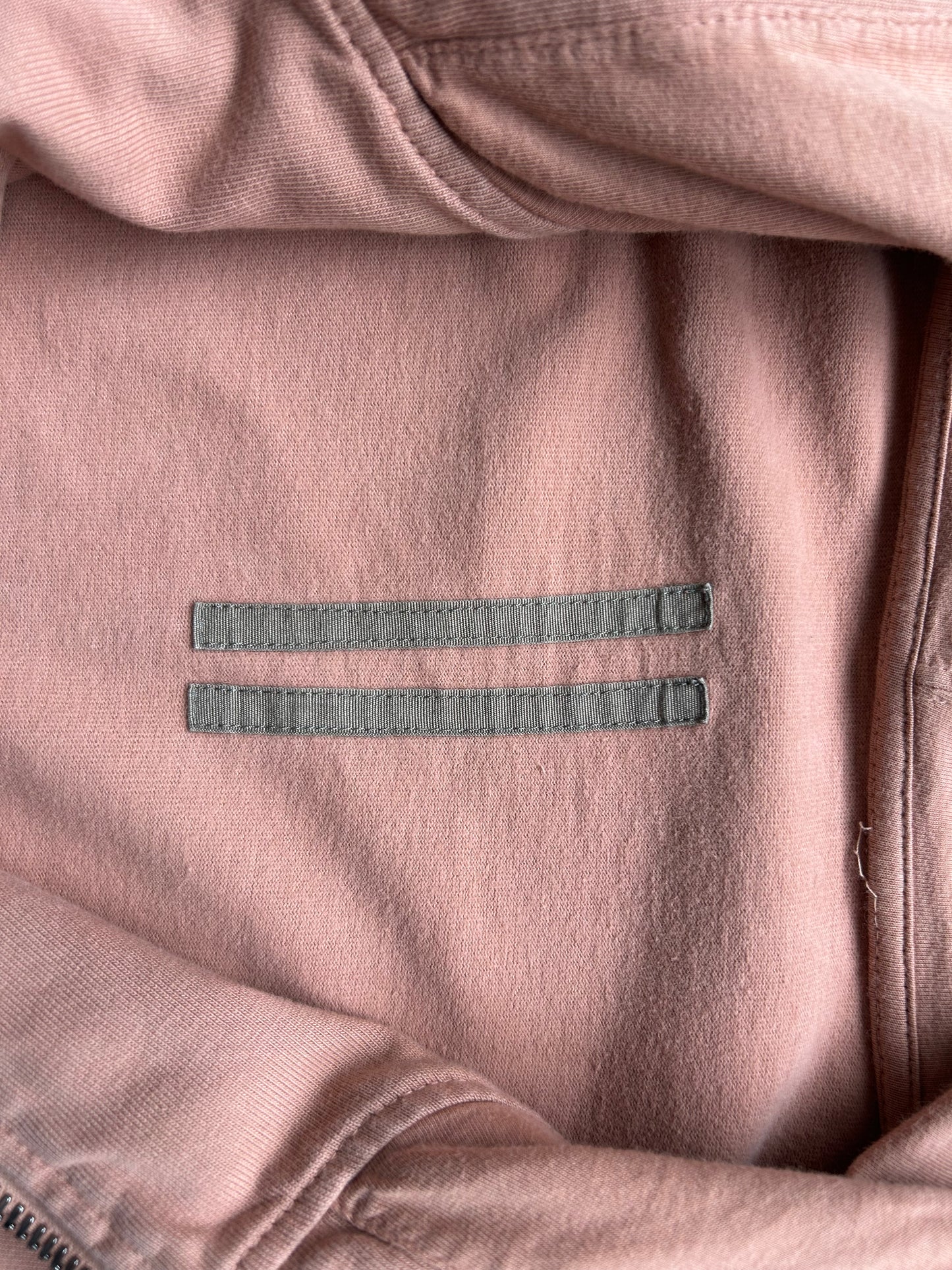 Rick Owens DRKSHDW Dark Pink Zip Up Hoodie (M)
