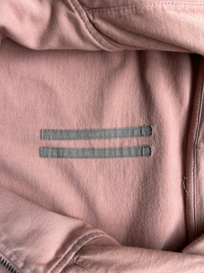 Rick Owens DRKSHDW Dark Pink Zip Up Hoodie (M)