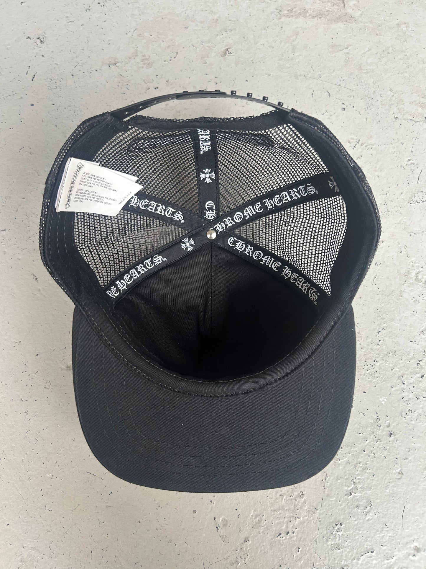 Chrome Hearts Triple Cross Cemetery Mohair Hat (OS)
