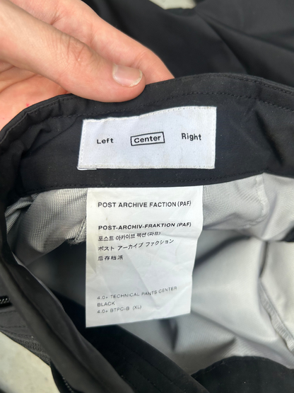Post Archive Faction 4.0 Center Technical Black Pants (XL)