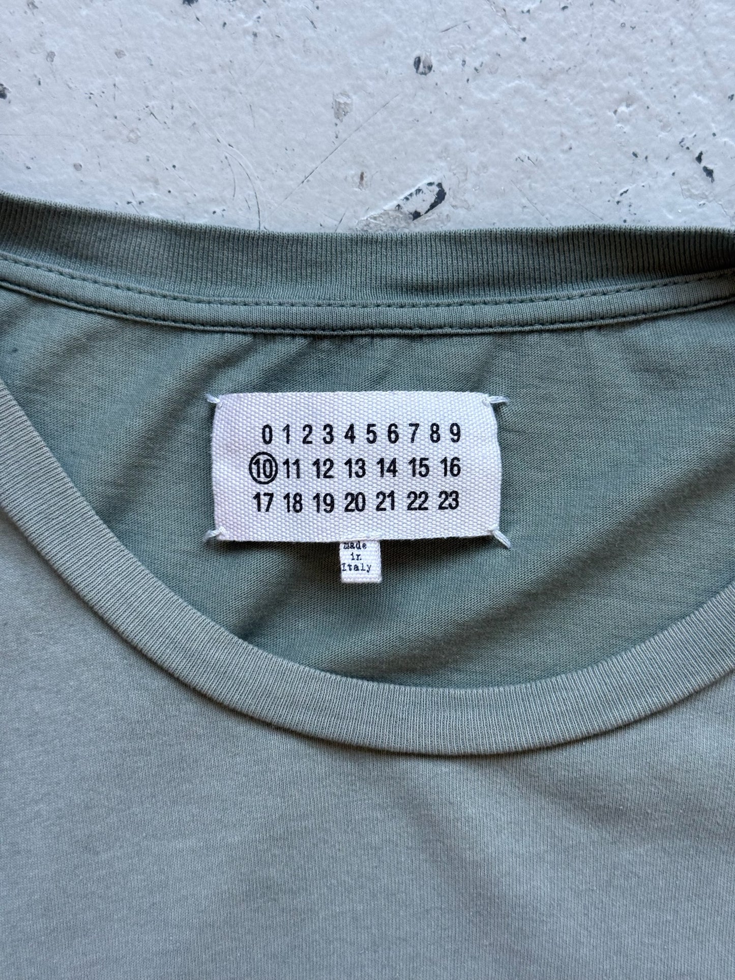 Maison Margiela Faded Green Short Sleeve Shirt (50)