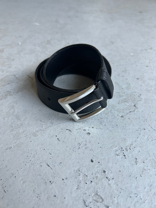 Prada Black Leather Belt (OS)