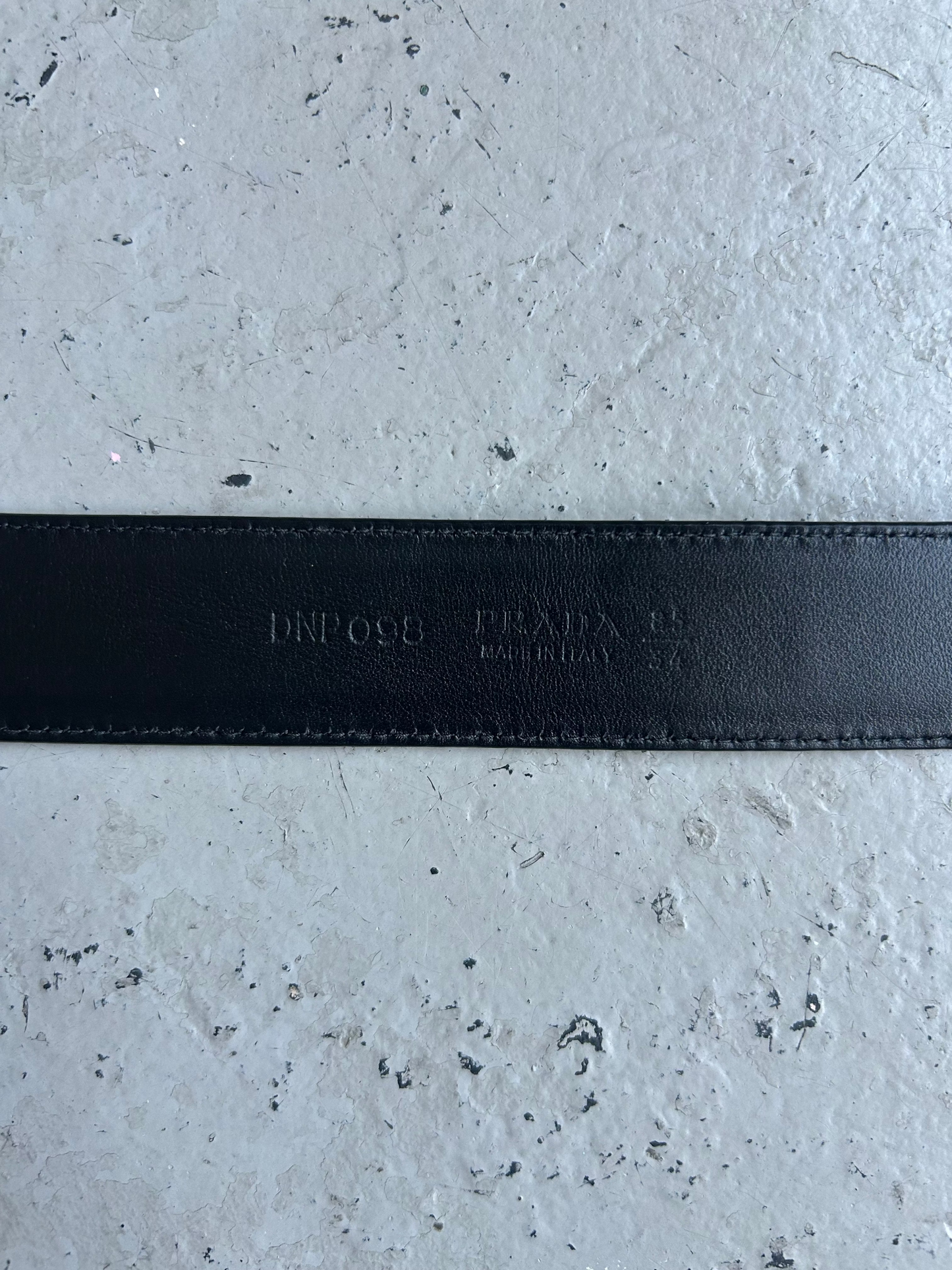 Prada Black Leather Belt (OS)