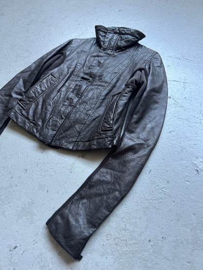 Rick Owens Leather Biker Jacket (44)