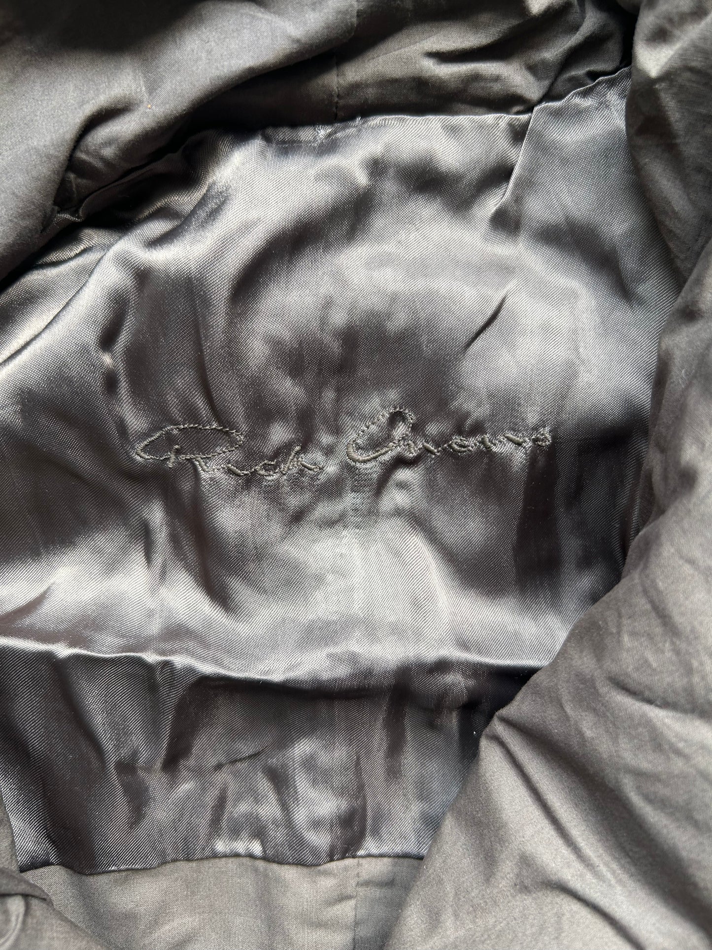 Rick Owens Leather Trench Jacket (42)