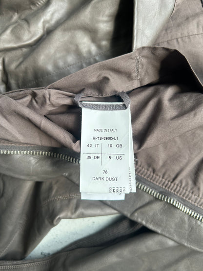 Rick Owens Leather Trench Jacket (42)