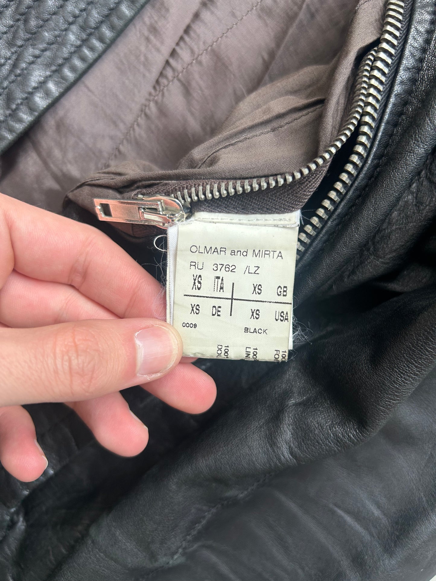 Rick Owens FW03 TRUCKER Black Leather Jacket (XS)