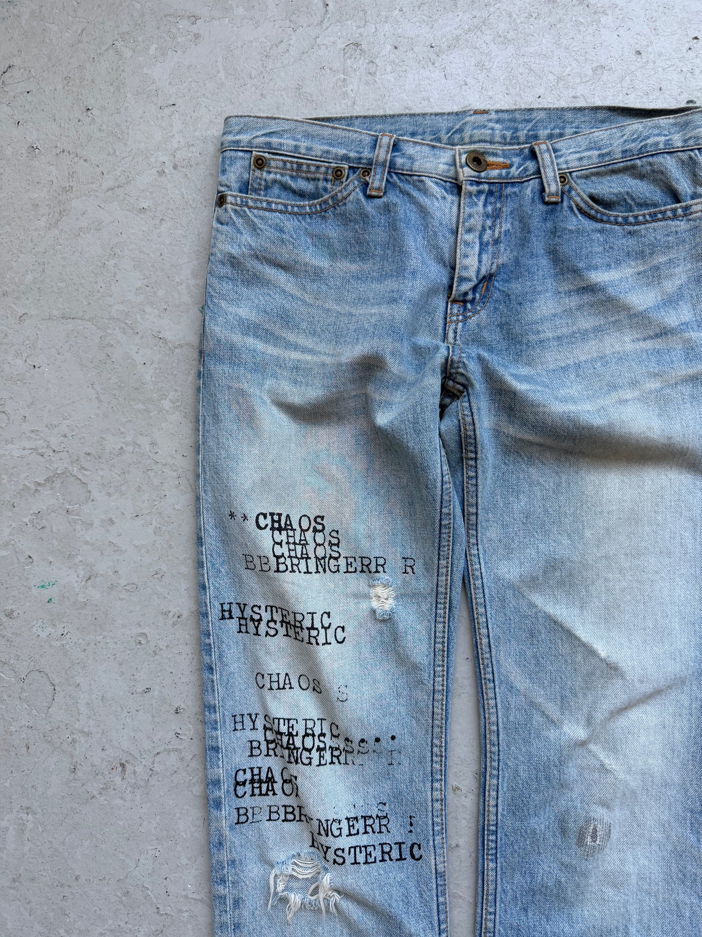 Hysteric Glamour Light Blue Wash Chaos Denim (31)