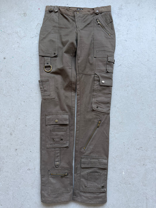 Dolce & Gabbana 2000's Olive Cargo Multi Pocket Pants (24)