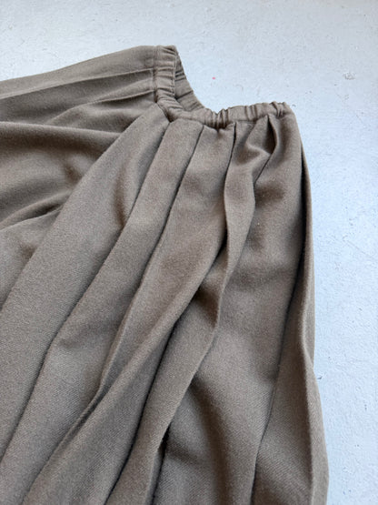 Comme Des Garcons 2014 Olive Wool Pleated Shorts (M)