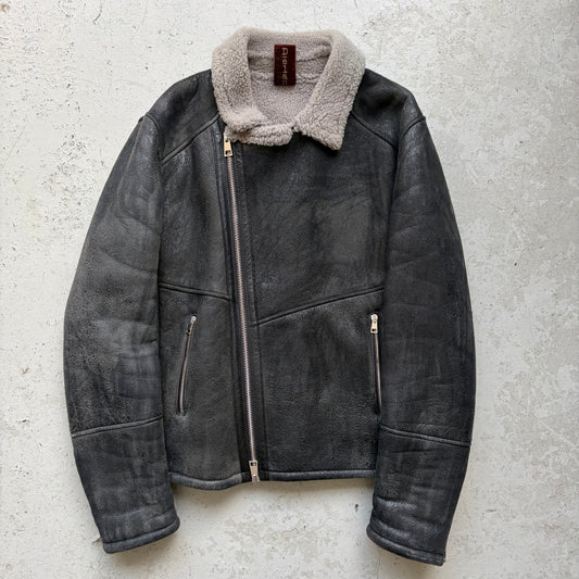 Delan Leather Shearling Jacket (52)