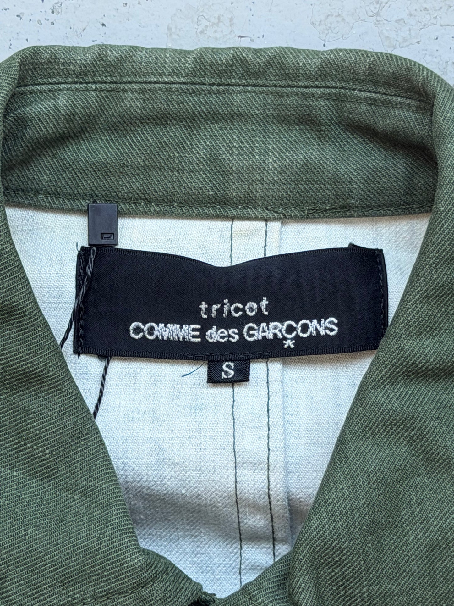 Comme Des Garcons Tricot AD2001 Green Jacket (S)